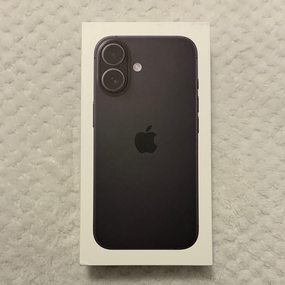 EMPTY BOX for Apple iPhone 16, Black, 128GB Model A3081
